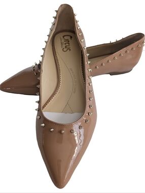 Circus by Sam Edelman Rivers Studded Pointed-Toe Flats Size 8